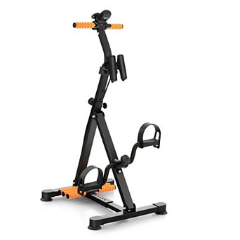 Adjustable Pedal Exercise Bike With Lcd Monitor And Massage-yellow