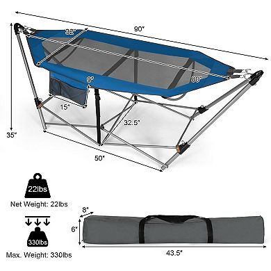 Portable Folding Hammock With Hammock Stand