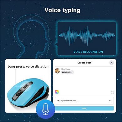 Wireless Mouse With Voice Typing Recognition Translating