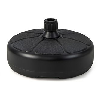 27 Lbs Fillable Round Umbrella Base Stand For Yard Garden Poolside