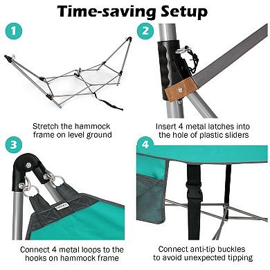 Portable Folding Hammock With Hammock Stand