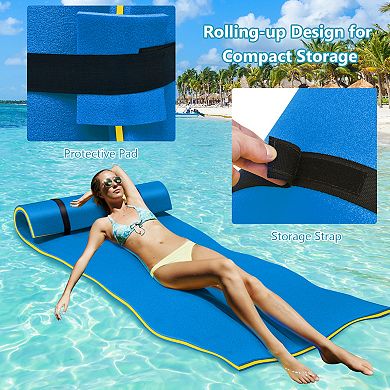 3-layer Relaxing Tear-proof Water Mat-blue