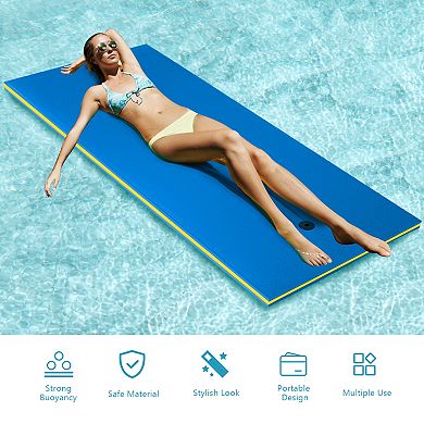 3-layer Relaxing Tear-proof Water Mat-blue