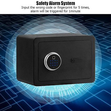 2-layer Security Safe Deposit Box With Inner Led Light