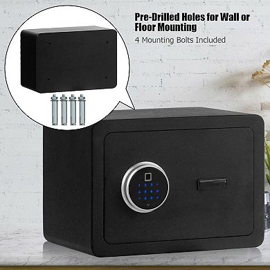 2-layer Security Safe Deposit Box With Inner Led Light