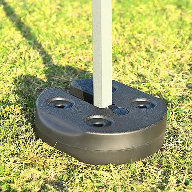4 Pieces 20lbs Water Filled Weight Plates For Shade Umbrella