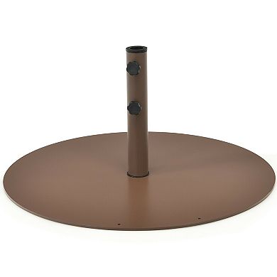 29.5 Inch Outdoor Steel Umbrella Base Stand For Backyard And Poolside