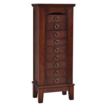 Large Capacity Jewelry Storage Cabinet With 9 Drawers