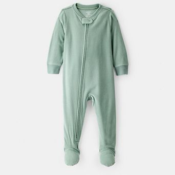 Baby & Toddler Boy Carter's Waffle Knit Long-Sleeve 2-Way Zip One-Piece Pajamas