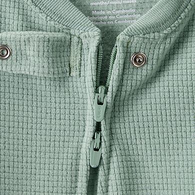 Baby & Toddler Boy Carter's Waffle Knit Long-Sleeve 2-Way Zip One-Piece Pajamas