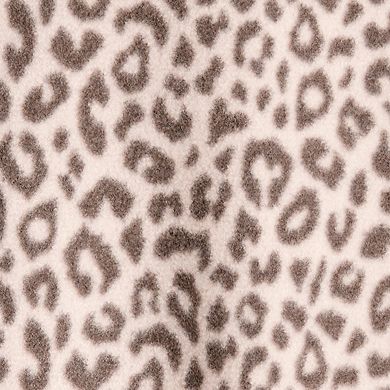 Baby & Toddler Girl Carter's Leopard Fleece Long-Sleeve Loose Fit One-Piece Pajamas