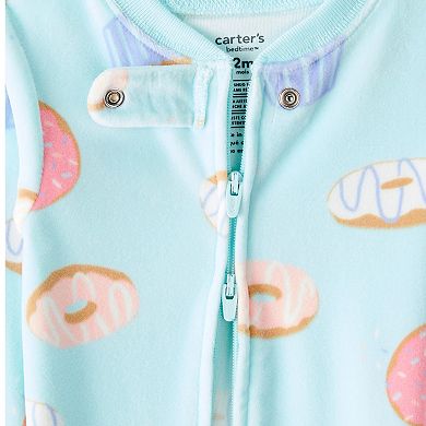 Baby & Toddler Carter's Donuts DreamPlush Long-Sleeve Snug Fit One-Piece Pajamas