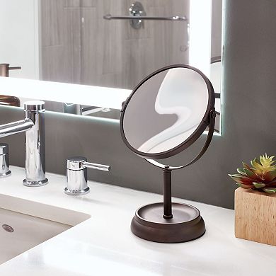 iDesign Swivel Countertop Mirror with Magnification