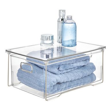 iDesign Plastic Stackable Bathroom Shelf Riser