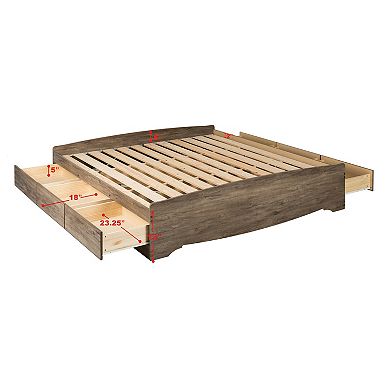 Prepac King Platform Storage Bed