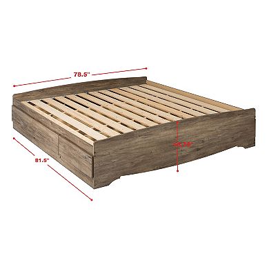 Prepac King Platform Storage Bed