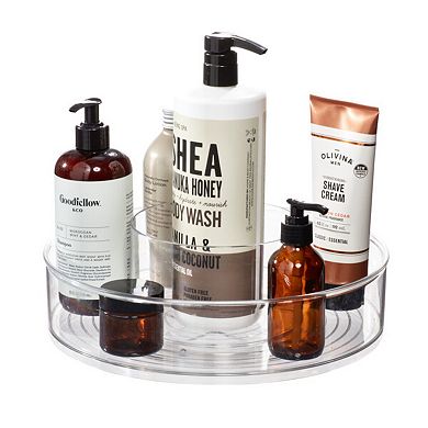 iDesign Divided Lazy Susan for Bathroom Storage