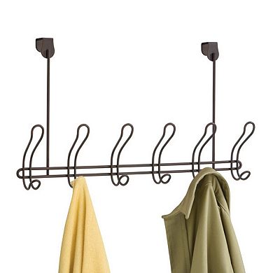 iDesign Classico 6 Hook Over-The-Door Rack