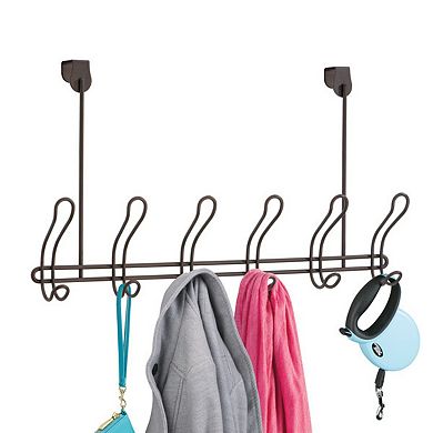 iDesign Classico 6 Hook Over-The-Door Rack