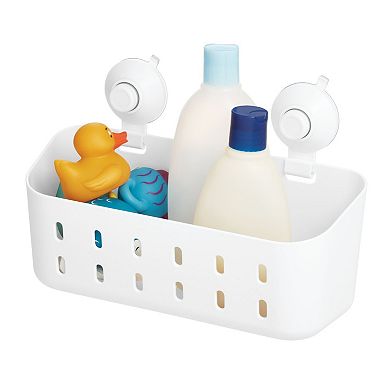 iDesign Cool Grey Plastic Stackable Storage Bin