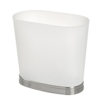 iDesign Gina Collection Small Oval Bathroom Trash Can