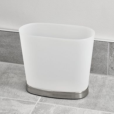 iDesign Gina Collection Small Oval Bathroom Trash Can