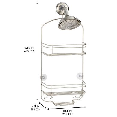 iDesign Weston Collection Over Shower Head Hanging Shower Caddy