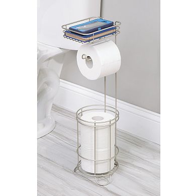 iDesign Weston Collection Toilet Paper Stand with Shelf