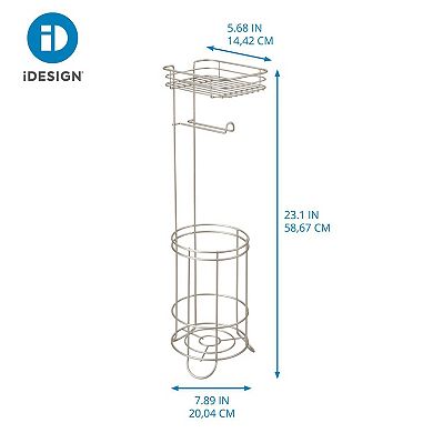 iDesign Weston Collection Toilet Paper Stand with Shelf
