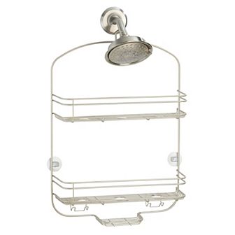 iDesign Weston Collection Wide Over Shower Head Hanging Shower Caddy