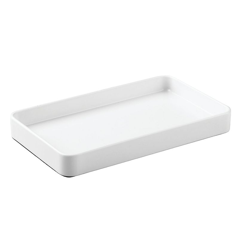 UPC 081492169703 product image for iDesign Vanity Tray for Bathroom Organization and Storage, White | upcitemdb.com