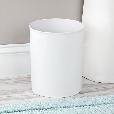 iDesign Franklin Plastic Round Bathroom Waste Basket