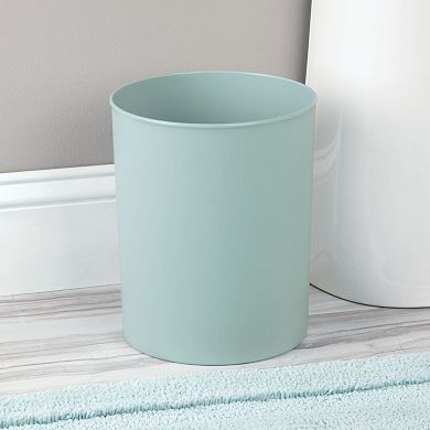 iDesign Franklin Plastic Round Bathroom Waste Basket