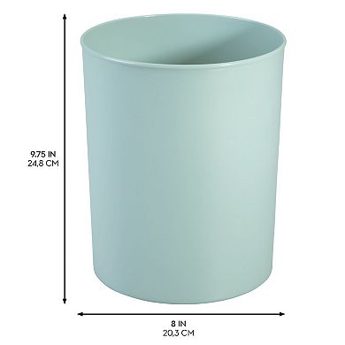 iDesign Franklin Plastic Round Bathroom Waste Basket