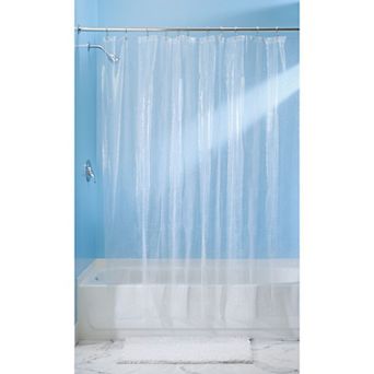 iDesign Waterproof Pebble Shower Curtain Liner with 12 Metal Grommets