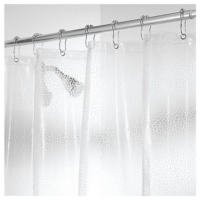 iDesign Waterproof Pebble Shower Curtain Liner with 12 Metal Grommets