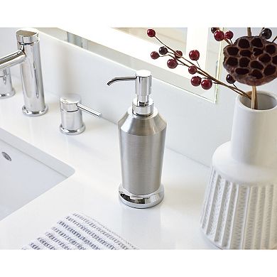 iDesign Brushed Stainless Steel Soap Dispenser