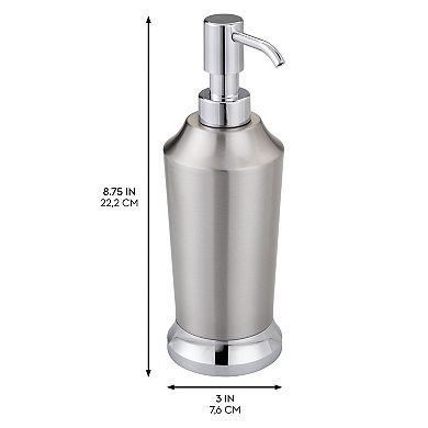 iDesign Brushed Stainless Steel Soap Dispenser