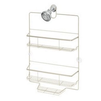 iDesign Wide 2 tier Hanging Storage Caddy with Hooks
