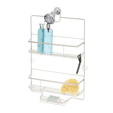 iDesign Wide 2-Tier Hanging Storage Caddy with Hooks