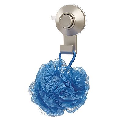 iDesign 2-Piece Satin Push-Lock Suction Shower Hooks Set