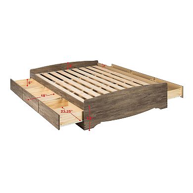 Prepac Queen 6-Drawer Platform Storage Bed