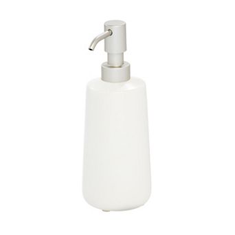 iDesign Eco Vanity Ceramic Earth Collection Refillable Tall Soap Dispenser