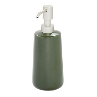 iDesign Eco Vanity Ceramic Earth Collection Refillable Tall Soap Dispenser