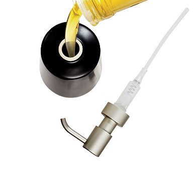 iDesign Eco Vanity Ceramic Earth Collection Refillable Tall Soap Dispenser