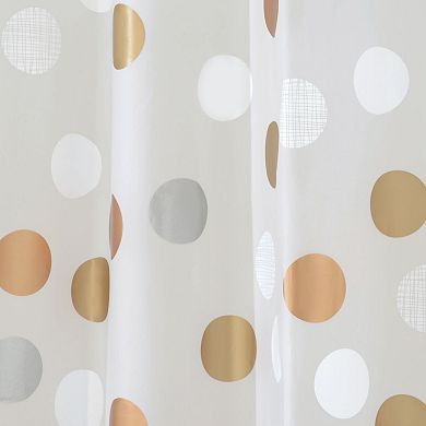 iDesign Gilly Dot Fabric Shower Curtain