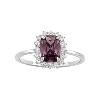 PRIMROSE Sterling Silver Emerald-Cut Cubic Zirconia Ring