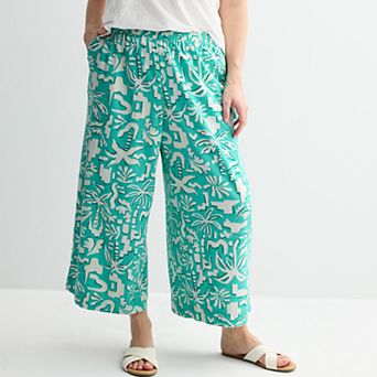 Plus Size Sonoma Goods For Life® Cropped Easy Pants