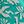 Aqua Teal Palm