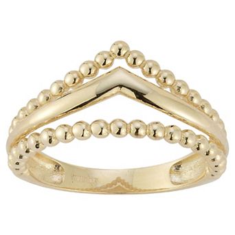 LUMINOR GOLD 14k Gold Beaded Layered Ring